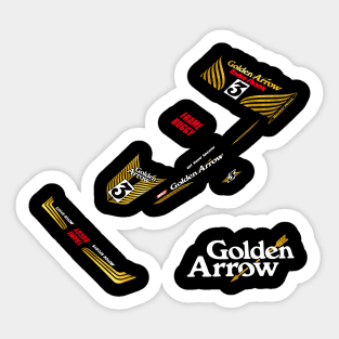 Golden Arrow Frame Buggy Decal Silhouette 80s Retro RC Toys Sticker